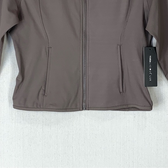 Yogalicious Lux NWT Full Zip Lightweight Fitted Yoga/Athletic Jacket - Size XXL - Picture 7 of 15